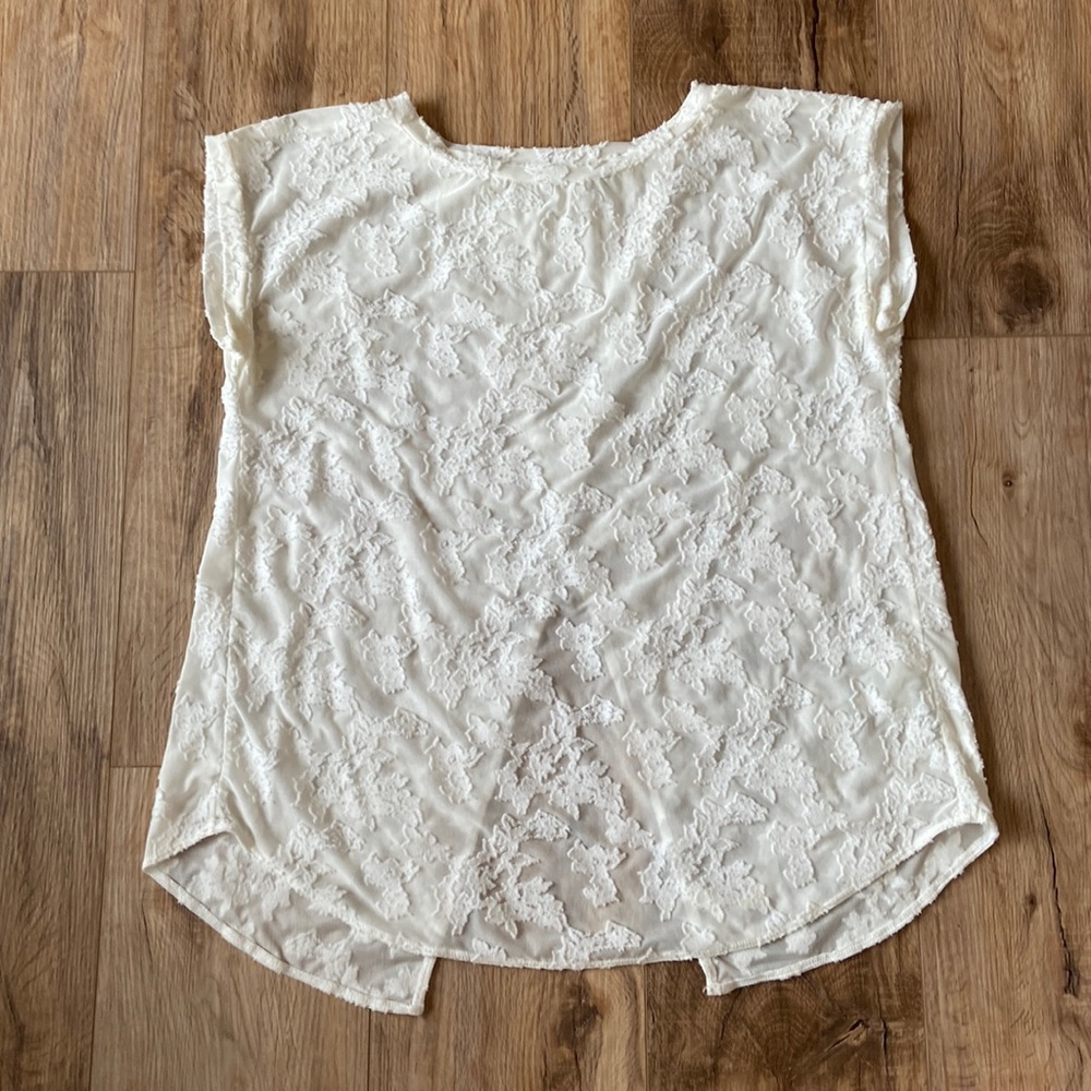Aritzia/ Wilfred small lace blouse/shirt